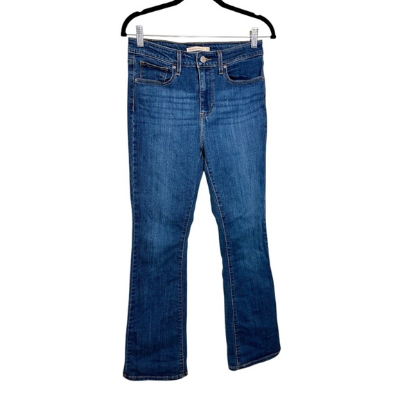 Levi’s 725 High Rise Bootcut Jeans Medium Wash Classic Denim Size 29 - Picture 4 of 10